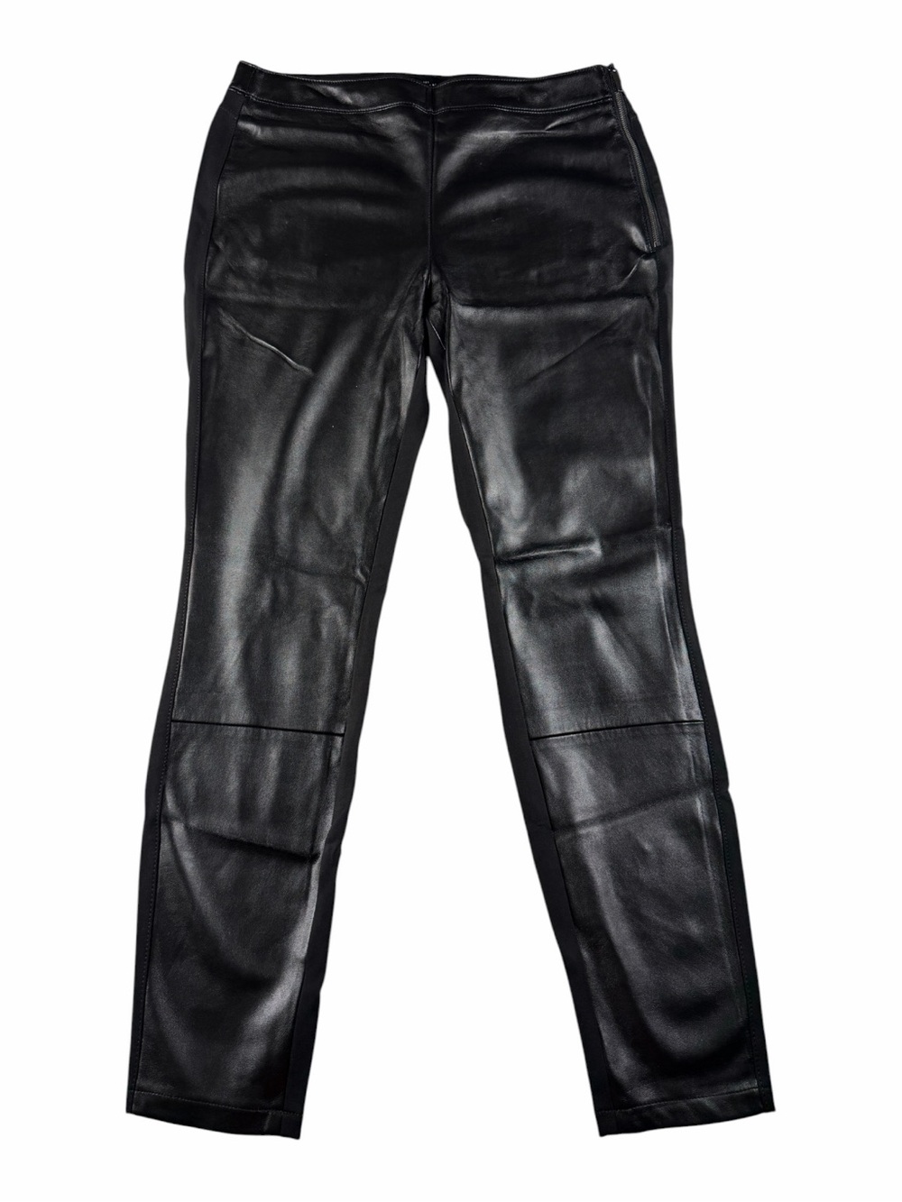 Women's Black Faux Leather Skinny Jeans